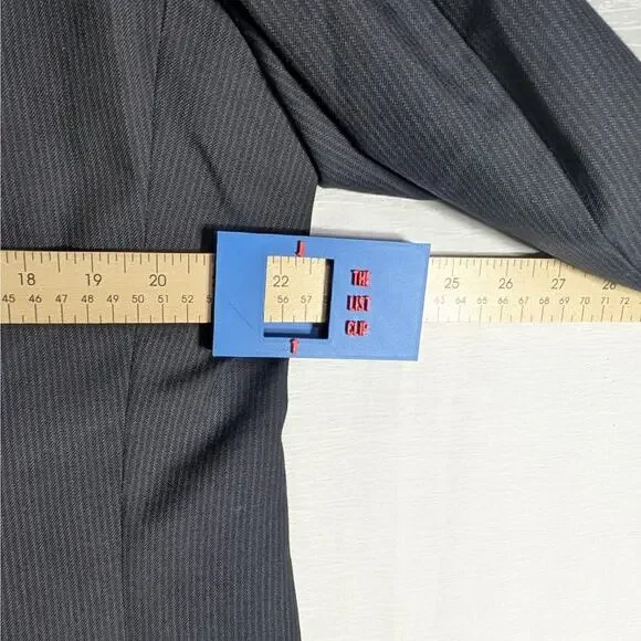 Yves Saint Laurent YSL Suit Blazer 44R Black Worsted Wool Made in Canada VTG - Picture 5 of 10